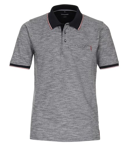 CASAMODA Polo-Shirt Uni graues Mittelblau XL von CASAMODA