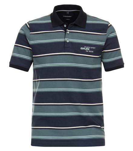 CASAMODA Polo-Shirt gestreift Türkis M von CASAMODA