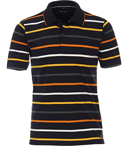 CASAMODA Polo-Shirt gestreift Hellorange XXL von CASAMODA