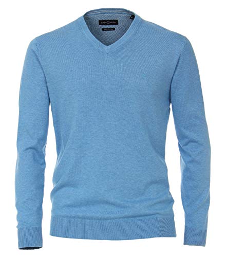 CASAMODA Pullover Uni graues Mittelblau L von CASAMODA