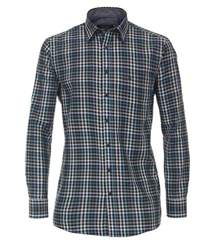 Casa Moda - Casual Fit - Herren Freizeithemd (434046400), Größe:3XL, Farbe:Türkis (350) von CASAMODA