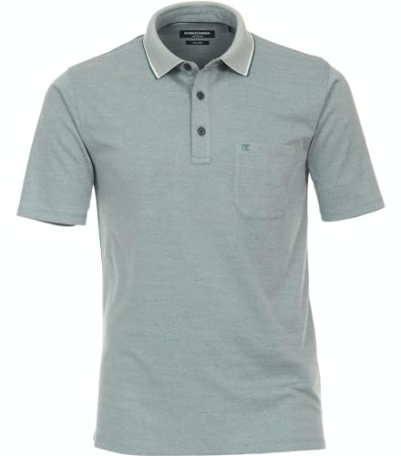 Casa Moda - Herren Polo-Shirt unifarben (993106500), Größe:6XL, Farbe:türkis (393) von CASAMODA