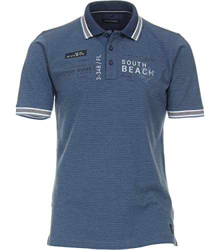 Casa Moda Herren Poloshirt Aqua bis Petrol - L von CASAMODA