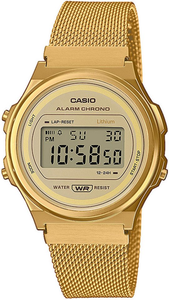 CASIO VINTAGE Chronograph, Quarzuhr, Armbanduhr, Damen, Herren, digital, retro, Stoppfunktion von CASIO VINTAGE