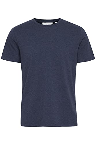 CASUAL FRIDAY CFThorHerren T-Shirt Kurzarm Shirt mit Rundhalsausschnitt aus 100% Baumwolle, Größe:L, Farbe:Navy Blazer Melange (1939231) von CASUAL FRIDAY