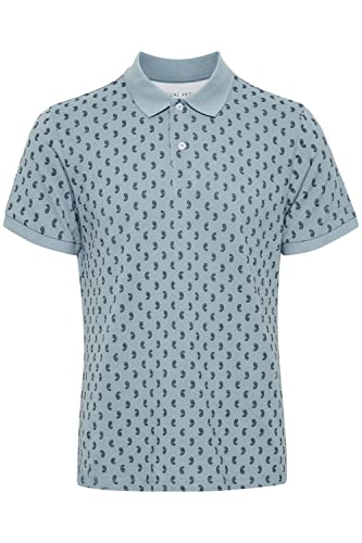 CASUAL FRIDAY CFTristanHerren Poloshirt Polohemd T-Shirt mit Polokragen aus 100% Baumwolle Gemustert, Größe:L, Farbe:Faded Denim (174021) von CASUAL FRIDAY