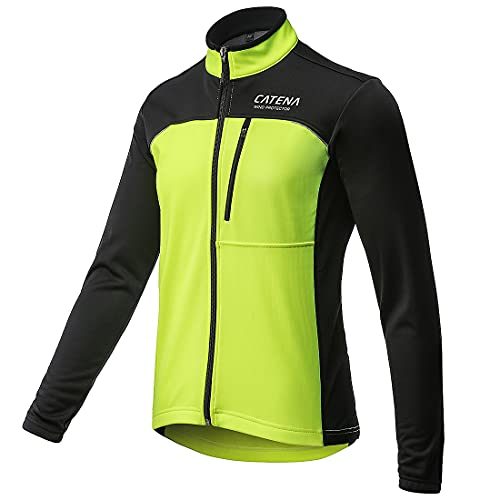 CATENA Fahrradjacke Damen Winter, Wasserdichte Moutainbikejacke, Winddichte Softshelljacke, Atmungsaktive Thermojacke, Reflektierende Radjacke, für Radfahren Laufen Bergsteigen Wandern, Gelb, M CATENA Fahrradjacke Damen Winter, Wasserdichte Moutainbikejacke, Winddichte Softshelljacke, Atmungsaktive Thermojacke, Reflektierende Radjacke, für Radfahren Laufen Bergsteigen Wandern, Gelb, M von CATENA