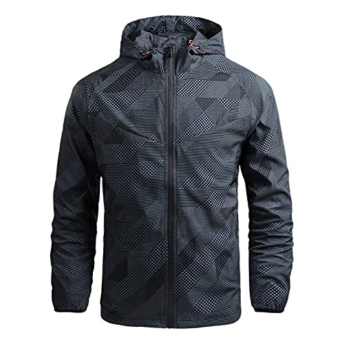 CAUYDY Herren Fahrradjacke Wasserdicht Atmungsaktiv Windbreaker Fahrrad Regenjacke Fahrrad Windjacke für Radsport Regenmantel Herren Wasserdicht # von CAUYDY