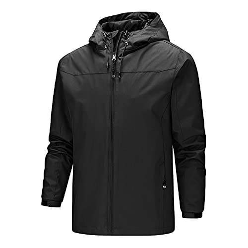 CAUYDY Regenjacke Herren Wasserdicht Summer Windbreaker Regenjacke Anorak Windjacke leichte Jacke von CAUYDY