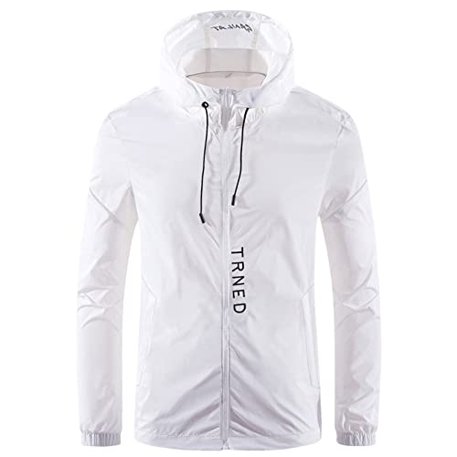 CAUYDY üBergangsjacke Herren Leicht Herren Softshelljacke Übergangsjacke Regenjacke Funktionsjacke Winddicht Wasserdicht Sportjacke Trekkingjacke Atmungsaktiv Kapuze Freizeit Outdoor von CAUYDY