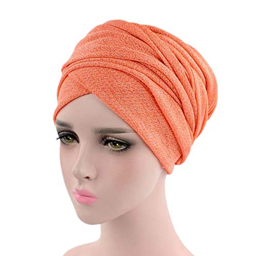 Sport Kopftuch Damen Hijab,Stretch Turban Mütze Baumwolle Kopftuch Drucken Kopfbedeckung Hüte,Frauen Muslim Beanie Schal Bandana Hut Chemo Krebs Chemotherapie Haarausfall Schlafmützen Damen Sport,Mus von CAUYDY