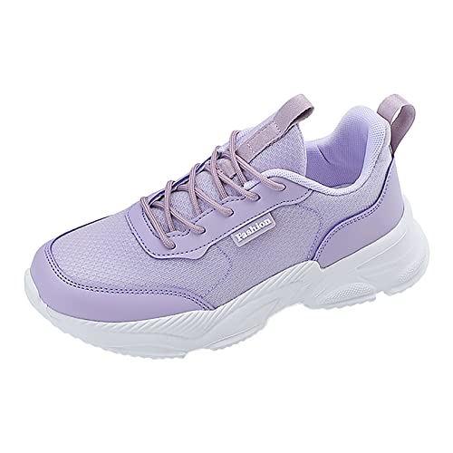 Stoffschuhe Damen Schwarz Damen Sneaker Laufschuhe Elegante Turnschuhe Sportschuhe Casual Sneakers Weiche Schuhe Fashion Atmungsaktiv Joggingschuhe Leichtgewichts Fußballschuhe für Sporthalle Outdoor von CAUYDY