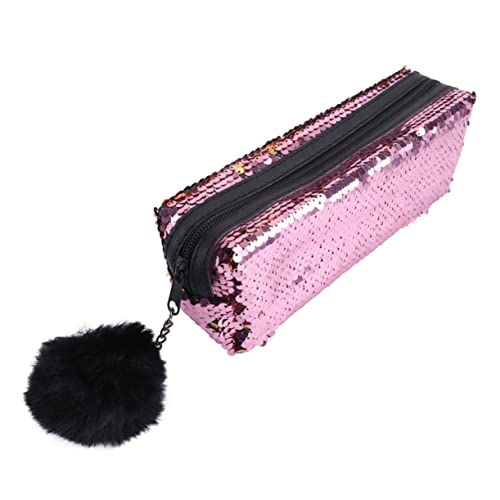 CAXUSD 1stk Federmäppchenpaillettenfedermäppchenmakeuppencilcase Glitzer Geldbörse Für Kinder Geldbörse Mit Pailletten Glitzerbeutel Mit Reißverschluss Polyester Fräulein Blitz von CAXUSD