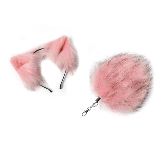 CAZSTYK 2 x Haarreif, langer Tierschwanz-Anhänger, Schlüsselanhänger-Set, Plüschschwanz, Schlüsselanhänger, Schlüsselanhänger, Dekoration, Taschenanhänger CAZSTYK 2 x Haarreif, langer Tierschwanz-Anhänger, Schlüsselanhänger-Set, Plüschschwanz, Schlüsselanhänger, Schlüsselanhänger, Dekoration, Taschenanhänger von CAZSTYK