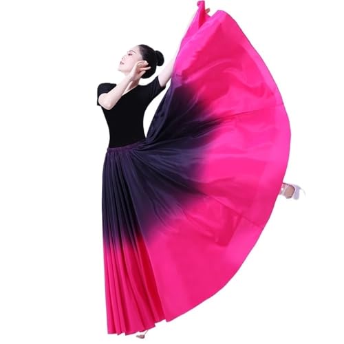 Flamenco-Rock for Damen, 180/360/540/720 Grad Rundum-Swing-Rock, spanisches Tanzkostüm, fließender, gerüschter Lagenrock for Auftritte, Halloween-Party, rotes Buntstift-Themen-Outfit(Type E_180 DEGREE Flamenco-Rock for Damen, 180/360/540/720 Grad Rundum-Swing-Rock, spanisches Tanzkostüm, fließender, gerüschter Lagenrock for Auftritte, Halloween-Party, rotes Buntstift-Themen-Outfit(Type E_180 DEGREE von CBFGGOEUDFBS