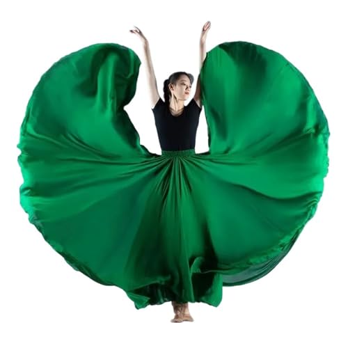 Flamenco-Rock for Damen, 720-Grad-Vollkreis-Swing-Rock, spanisches Tanzkostüm, fließender, gerüschter Lagenrock for Auftritte, Halloween-Party, rotes Buntstift-Themen-Outfit for Erwachsene(Dark green_ Flamenco-Rock for Damen, 720-Grad-Vollkreis-Swing-Rock, spanisches Tanzkostüm, fließender, gerüschter Lagenrock for Auftritte, Halloween-Party, rotes Buntstift-Themen-Outfit for Erwachsene(Dark green_ von CBFGGOEUDFBS
