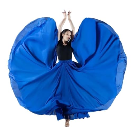Flamenco-Rock for Damen, 720-Grad-Vollkreis-Swing-Rock, spanisches Tanzkostüm, fließender, gerüschter Lagenrock for Auftritte, Halloween-Party, rotes Buntstift-Themen-Outfit for Erwachsene(Navy blue_M Flamenco-Rock for Damen, 720-Grad-Vollkreis-Swing-Rock, spanisches Tanzkostüm, fließender, gerüschter Lagenrock for Auftritte, Halloween-Party, rotes Buntstift-Themen-Outfit for Erwachsene(Navy blue_M von CBFGGOEUDFBS