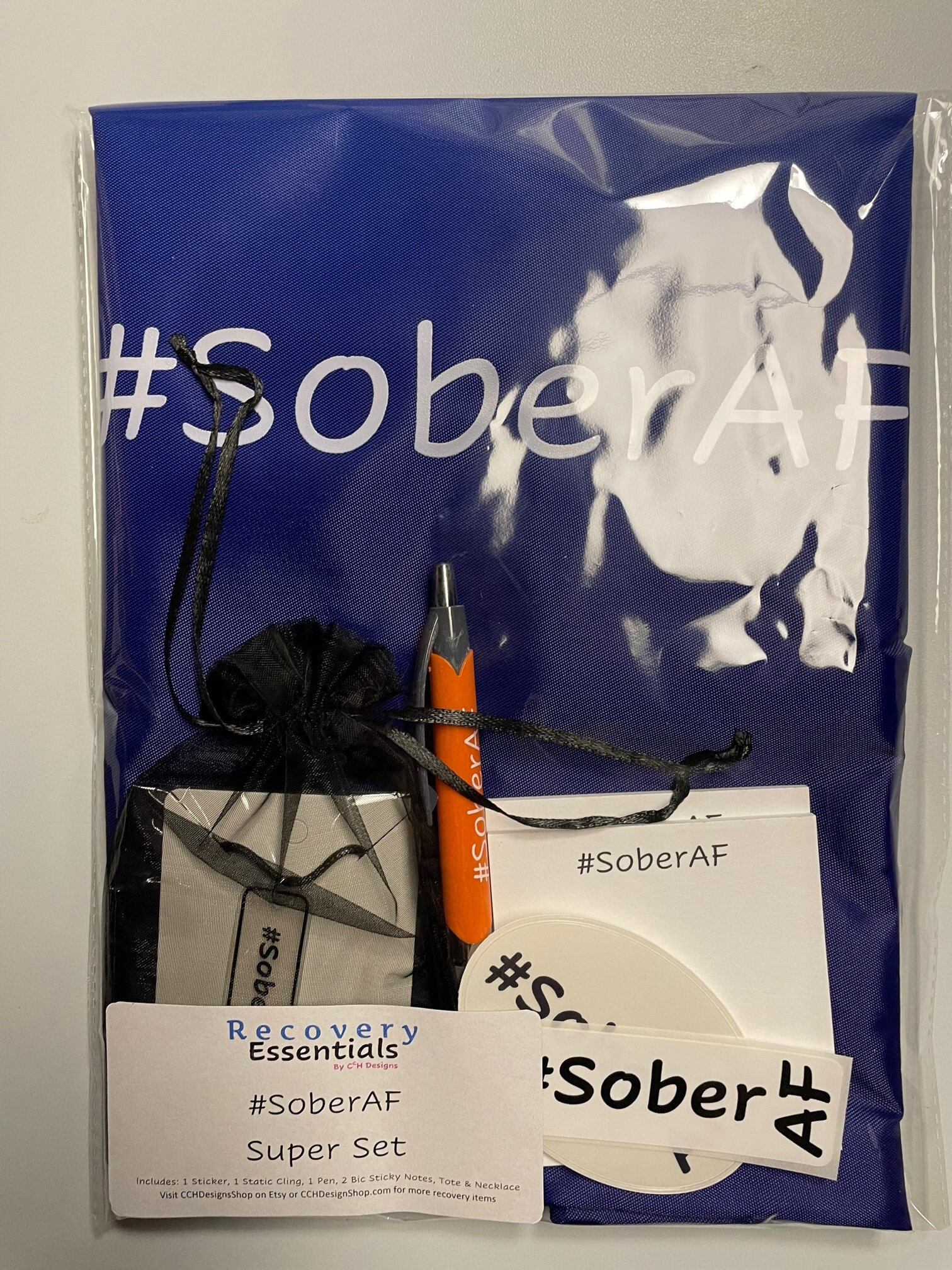 Soberaf Super Set - Stift, Haftnotizen, Tasche & Anhänger von CCHDesignsShop