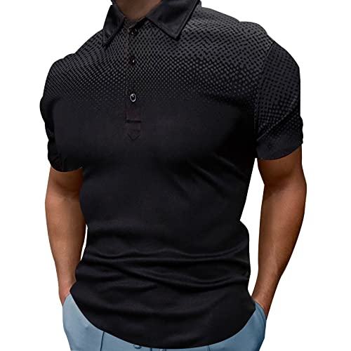 Poloshirt Herren Regular Fit, Tennis Kurzarm Golf Atmungsaktiv Polo-Shirt Golfhemd Sommer Giraffe Stickerei Muskel Basic Modisch Polohemd Lässig Muskelshirt Sport mit Knopfleiste Sportshirt von CCOOfhhc