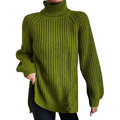 Rollkragenpullover Damen Bunt Gestreift Langarm Warm Grobstrickpulli Strickpullover Stehkragen Ballon Jumper Warmer Leichter Rollkragenpulli Oberteile Cable Knit Casual Strickpulli Weiß Oversize Rollkragenpullover Damen Bunt Gestreift Langarm Warm Grobstrickpulli Strickpullover Stehkragen Ballon Jumper Warmer Leichter Rollkragenpulli Oberteile Cable Knit Casual Strickpulli Weiß Oversize von CCOOfhhc