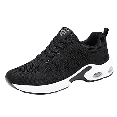 Sneaker Damen Weiss Plateau Schlüpfen Running Schnürhalbschuhe Sommer Schuhe Freizeit Walkingschuhe Luftkissenschuhe Mode Fitnessstudio Laufschuhe Freizeitschuhe Für Sporthalle Outdoor Jogging von CCOOfhhc