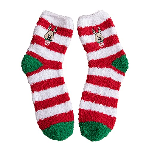 Wintersocken Damen 39-42 Warm Weihnachten Atmungsaktive Kuschelsocken Haussocken Thermo Günstig Socken Weihnachtssocken Gefüttert Gemütlich Hüttensocke Wintersocken Rutschfest Dicke Wandersocken von CCOOfhhc