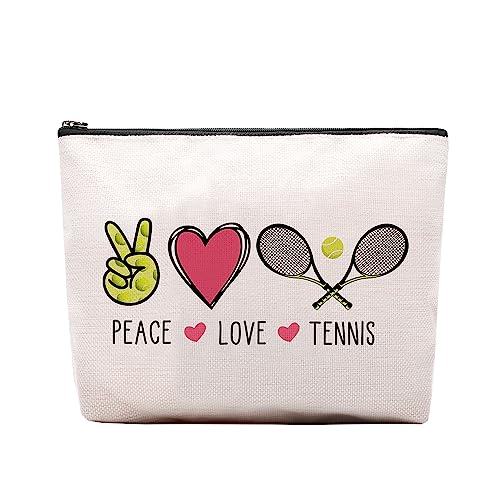 CEASQVAA Make-up-Kosmetiktasche für Damen, Kollegen, Geburtstagsgeschenk, Make-up-Tasche, Geschenk für Kollegen und Freunde, Tennis-Design von CEASQVAA