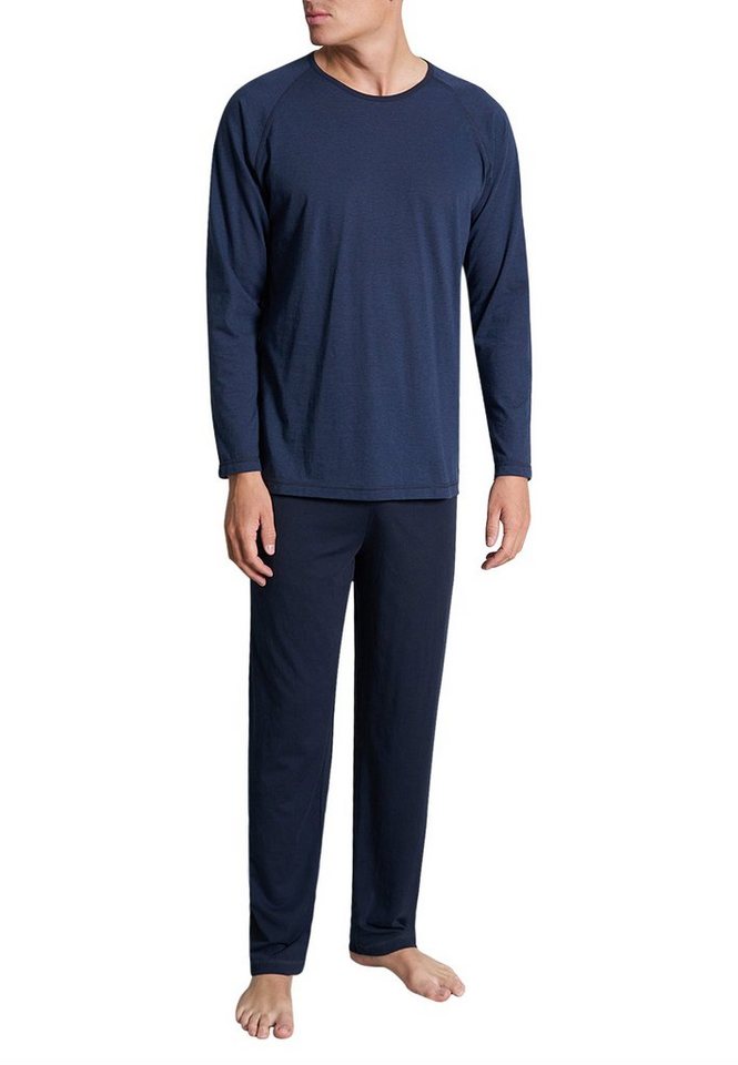 CECEBA Pyjama CECEBA Herren Pyjama blau quergestreift (1 tlg) von CECEBA