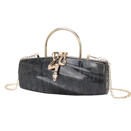 CEKGDB Lange modische Clutch-Tasche mit Schlangenverschluss, Abendtasche, Temperament und Kette, Schwarz , Einheitsgröße CEKGDB Lange modische Clutch-Tasche mit Schlangenverschluss, Abendtasche, Temperament und Kette, Schwarz , Einheitsgröße von CEKGDB