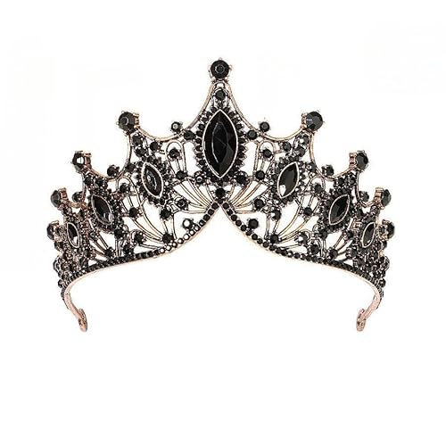 CEMELI 15 * 90mm Retro Barock Kristall Braut Krone Für Hochzeit Tiara Prinzessin Königin Krone Rot Grün Strass braut Stirnband Für Mädchen Frauen von CEMELI