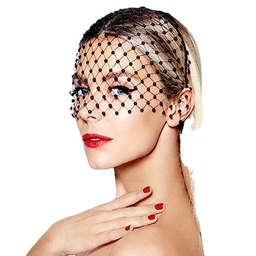 Retro Braut Perle Vogelkäfig Schleier Für Hochzeit Hut Braut Party Stirnband Haar Mesh Bedeckt Schmuck Braut Haar Kopfschmuck Zubehör von CEMELI