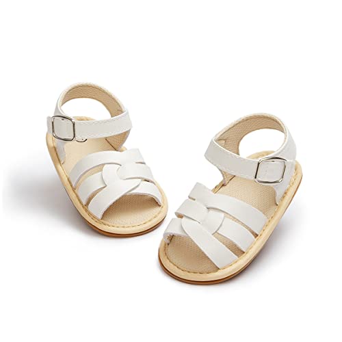 CENCIRILY Baby Jungen Mädchen Sandalen Bowknoten Floral Sommer Schuhe Weiche Anti-Rutsch Gummisohle Lauflernschuhe Säugling Outdoor Sommerschuhe 0-18M von CENCIRILY