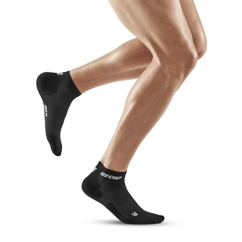 CEP - ULTRALIGHT Kompressionsstrümpfe Herren Low Cut schwarz, Gr. XL, Kurze Laufsocken mit leichter Kompression, Stabilisierende anti Blasen Kniestrümpfe, Atmungsaktive Sportsocken von CEP