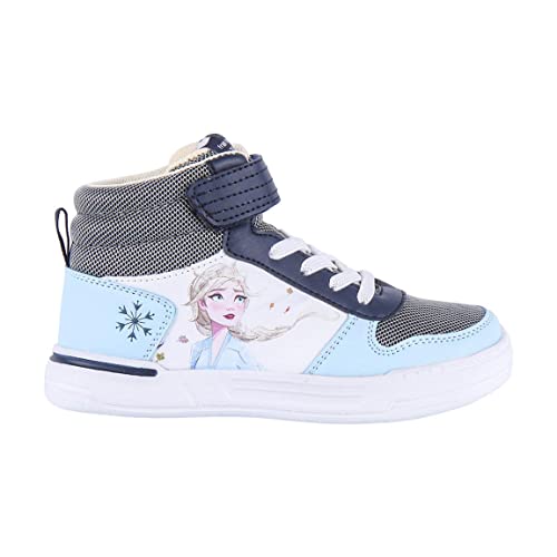 CERDÁ LIFE'S LITTLE MOMENTS Jungen Hohe Mädchen von Die Eiskönigin | High-Top Sport Sneakers Kinder mit Stil und Komfort Sneaker, Blau, 29 EU von CERDÁ LIFE'S LITTLE MOMENTS