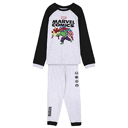 CERDÁ LIFE'S LITTLE MOMENTS Jungen Pyjama Garçon d'Hiver de The Avengers 100% Coton Avec T-Shirt à Manches Longues et Pantalon-Licence Officielle Marvel Pyjamaset, Gris, 4 ans von CERDÁ LIFE'S LITTLE MOMENTS