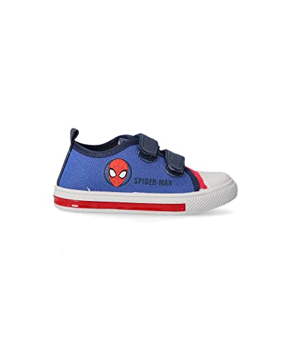 CERDÁ LIFE'S LITTLE MOMENTS Schuhe Mit Licht für Junge mit Motiven von Spiderman Bedruckt |Aus Baumwolle 100% Hergestellt-Offizielle Lizenz von Marvel, Blau, 28 EU von CERDÁ LIFE'S LITTLE MOMENTS