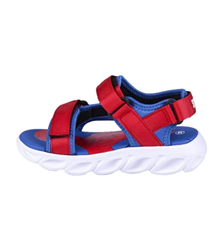 CERDÁ LIFE'S LITTLE MOMENTS Sommerwandersandalen Spiderman Kinder Geschlossene Jungen Sandalen mit Klettverschluss-Offizielle Marvel Lizenz | Größe 24, Blau, EU von CERDÁ LIFE'S LITTLE MOMENTS