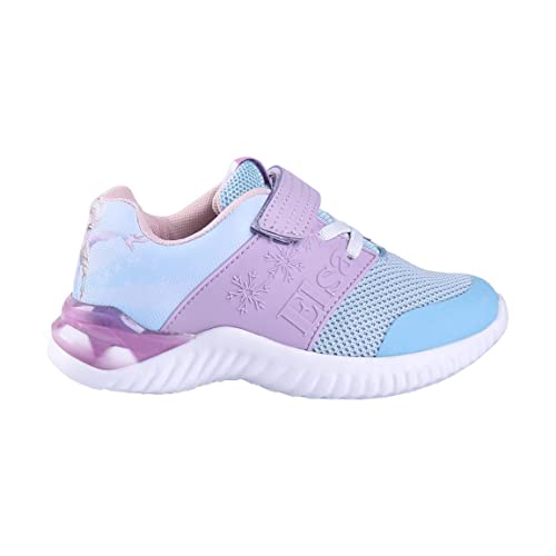 CERDÁ LIFE'S LITTLE MOMENTS Sportschuhe Eiskönigin II Sommer Kinderschuhe Licht | LED Schuhe Kinder Mädchen-Offizielle Disney Lizenz | Größe 29, Blau, EU von CERDÁ LIFE'S LITTLE MOMENTS