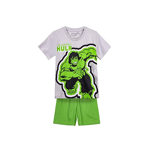 CERDÁ LIFE'S LITTLE MOMENTS Unisex Baby Schlafanzug für Kinder Hulk-Sommerpyjama für Jungen, Weiß und grün, 98 von CERDÁ LIFE'S LITTLE MOMENTS