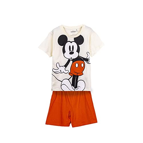 CERDÁ LIFE'S LITTLE MOMENTS Unisex Baby Schlafanzug für Kinder Jungen Mickey Mouse Sommerpyjama, weiß und Rot, 6 Jahre von CERDÁ LIFE'S LITTLE MOMENTS