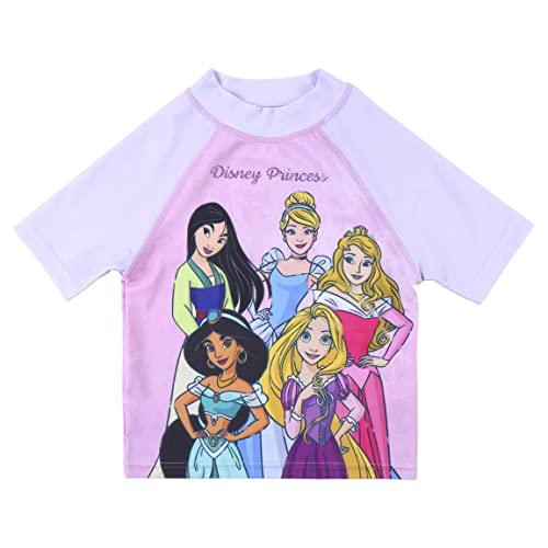 CERDÁ LIFE'S LITTLE MOMENTS Unisex Baby Schwimmshirt für Kinder Prinzessinnen Disney Princess Bade-T-Shirt für Mädchen, Weiß, 24 Monate von CERDÁ LIFE'S LITTLE MOMENTS