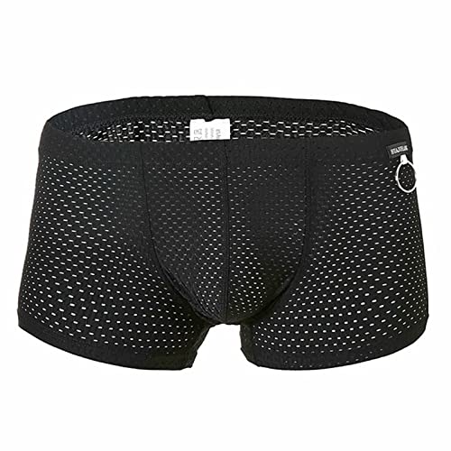 CEWIFO Unterhosen Herren Boxershorts Weit Herren Flache, Schlanke, Atmungsaktive Unterwäschehose, Modischer Sport, Lässige Sport Boxershorts Mit Enger Passform Herren Boxershorts Ohne Gummi von CEWIFO