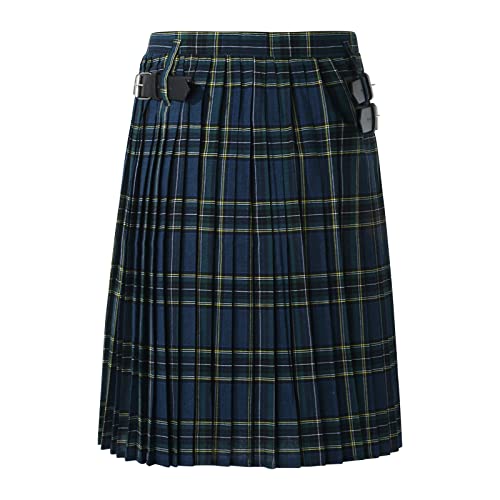 CEWIFO Faltenrock-Design schottischer Kilt Herren lang Stilvolle kariertem Patchwork kariertem Patchwork schottischer Kilt männer schottischer Kilt Scottish Skirt Schuhe von CEWIFO