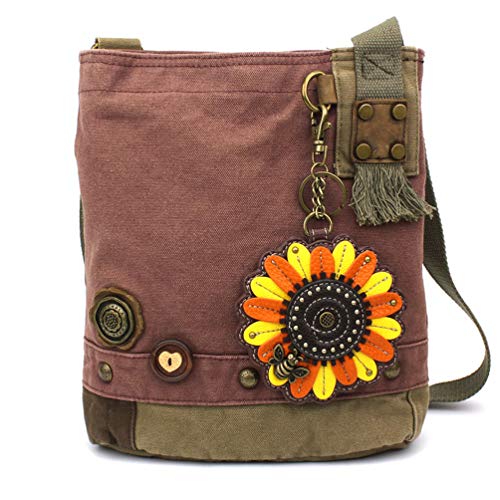 Chala Patch Cross-Body Damen Handtasche Mauve, (Sonnenblume-Malve), Einheitsgröße von CHALA