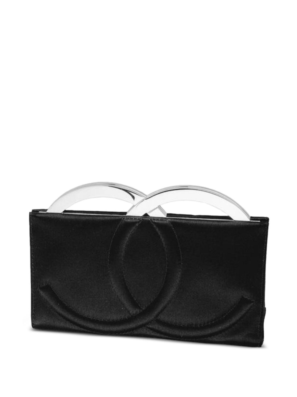 CHANEL Pre-Owned 2004 Clutch aus Satin - Schwarz von CHANEL Pre-Owned