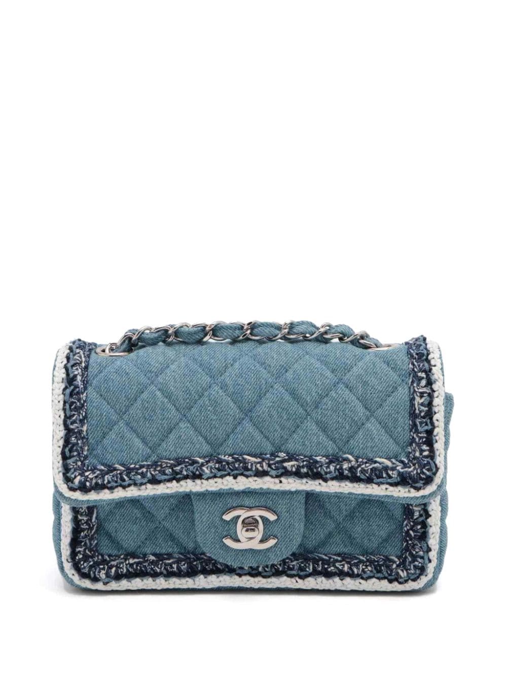 CHANEL Pre-Owned 2018 Gesteppte Schultertasche - Blau von CHANEL Pre-Owned