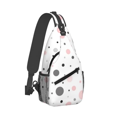 CHANGLEI Grau-weiße moderne Herren-Umhängetasche, lässig, Crossbody-Brusttasche, strapazierfähiges Polyester mit stilvollem Druck, knitterfreies Design, große Speicherkapazität, perfekt für Reisen und CHANGLEI Grau-weiße moderne Herren-Umhängetasche, lässig, Crossbody-Brusttasche, strapazierfähiges Polyester mit stilvollem Druck, knitterfreies Design, große Speicherkapazität, perfekt für Reisen und von CHANGLEI