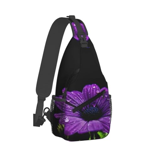 CHANGLEI Lässige Umhängetasche für Herren, violette Blume, strapazierfähiges Polyester mit stilvollem Druck, knitterfreies Design, großes Fassungsvermögen, perfekt für Reisen, den täglichen Gebrauch CHANGLEI Lässige Umhängetasche für Herren, violette Blume, strapazierfähiges Polyester mit stilvollem Druck, knitterfreies Design, großes Fassungsvermögen, perfekt für Reisen, den täglichen Gebrauch von CHANGLEI