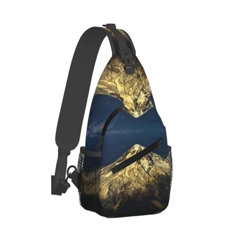 CHANGLEI Mount Nature Herren-Umhängetasche, lässiges Crossbody-Brusttasche, strapazierfähiges Polyester mit stilvollem Druck, knitterfreies Design, großes Fassungsvermögen, perfekt für Reisen, den CHANGLEI Mount Nature Herren-Umhängetasche, lässiges Crossbody-Brusttasche, strapazierfähiges Polyester mit stilvollem Druck, knitterfreies Design, großes Fassungsvermögen, perfekt für Reisen, den von CHANGLEI