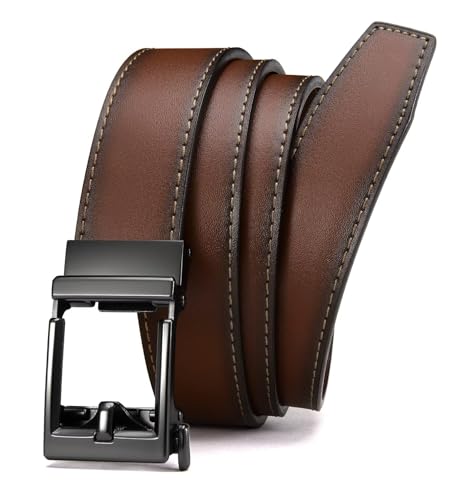 CHAOREN Automatik Gürtel Herren Braun, Leder Gürtel Herren Braun Ratsche für Business Lässig Anzug 35mm ohne Löcher, Ledergürtel Herren Braun CHAOREN Automatik Gürtel Herren Braun, Leder Gürtel Herren Braun Ratsche für Business Lässig Anzug 35mm ohne Löcher, Ledergürtel Herren Braun von CHAOREN